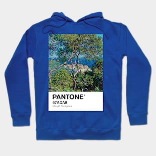 PANTONE MONET - Pantone Bordighera (1884) by Claude Monet Hoodie